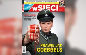 Okładka tygodnika "wSieci" z 2013 roku