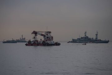 Okręty poszukiwawcze, które prowadzą operację po katastrofie Tu-154
