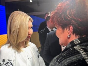 Ołena Zełenska i Jolanta Kwaśniewska spotkały się w Davos