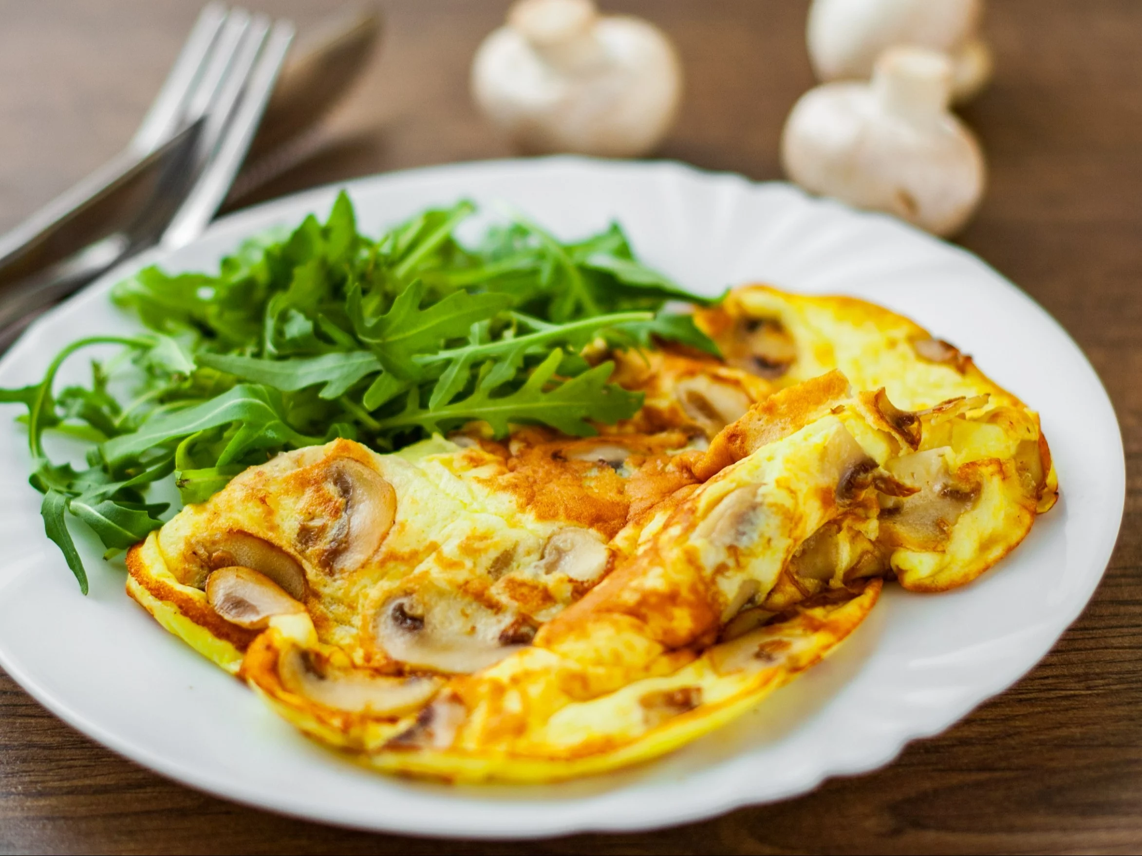 Omlet z pieczarkami