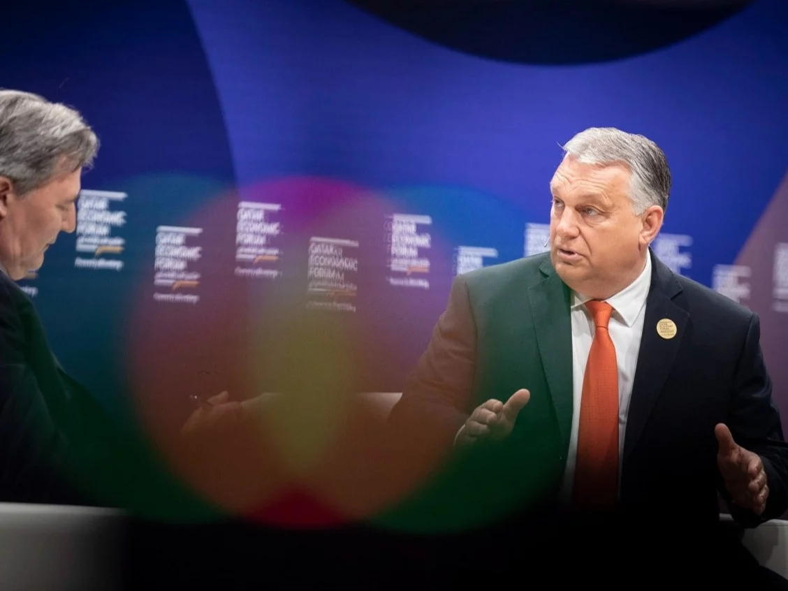 Victor Orban podczas wywiadu dla „Bloomberga”