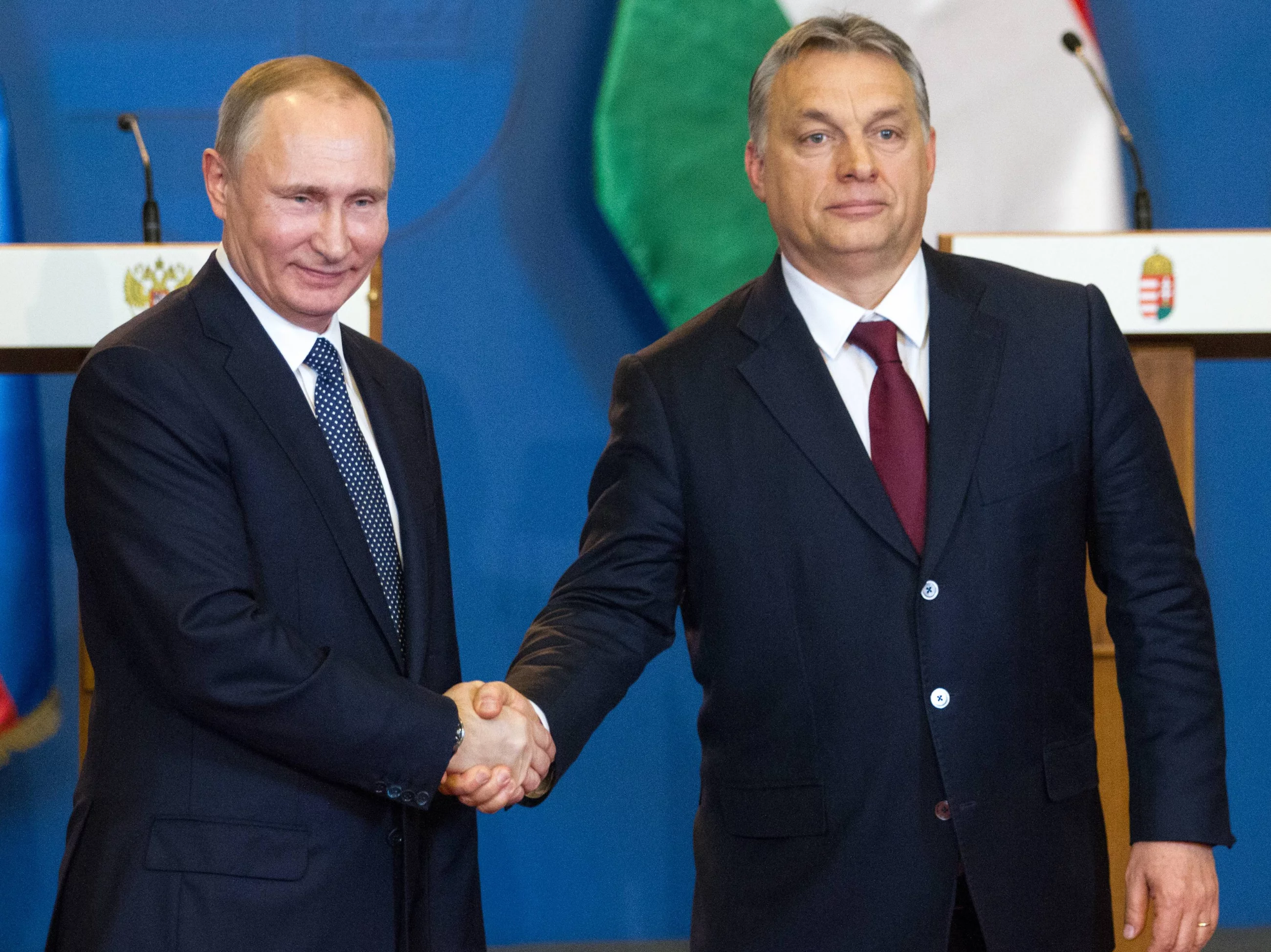 Władimir Putin i Viktor Orban