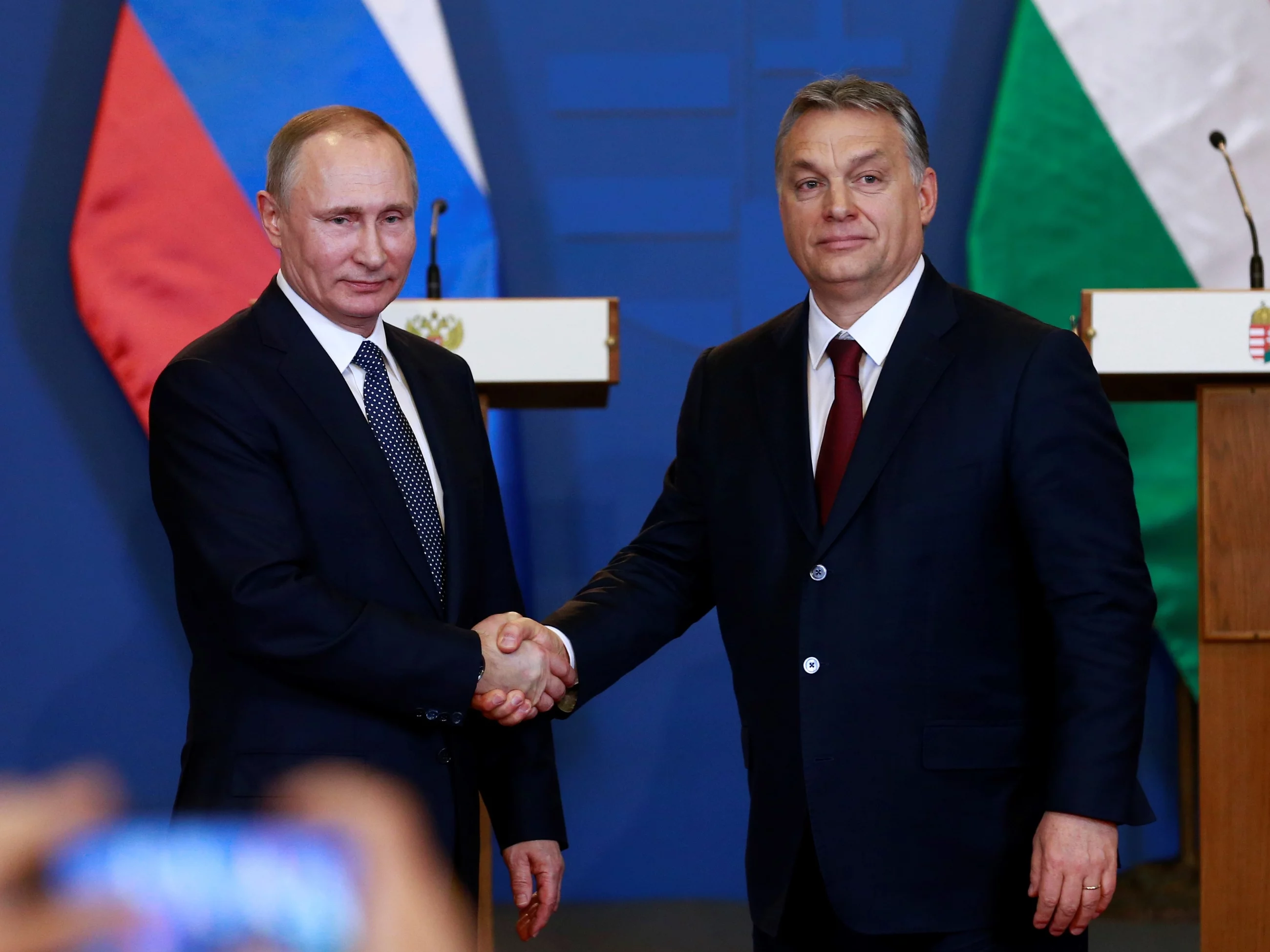 Władimir Putin i Viktor Orban