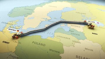 Orientacyjny przebieg gazociągów Nord Stream