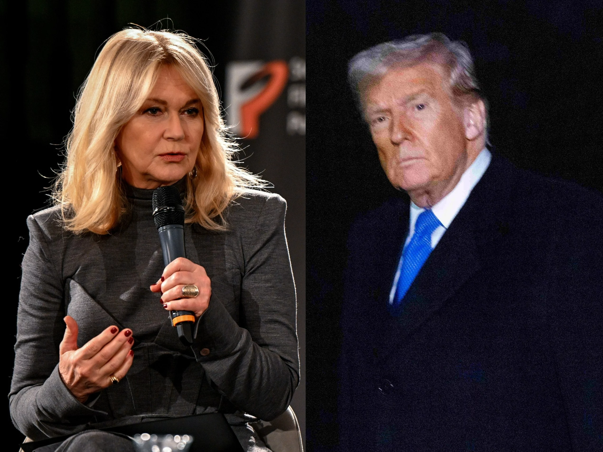 Grażyna Torbicka i Donald Trump