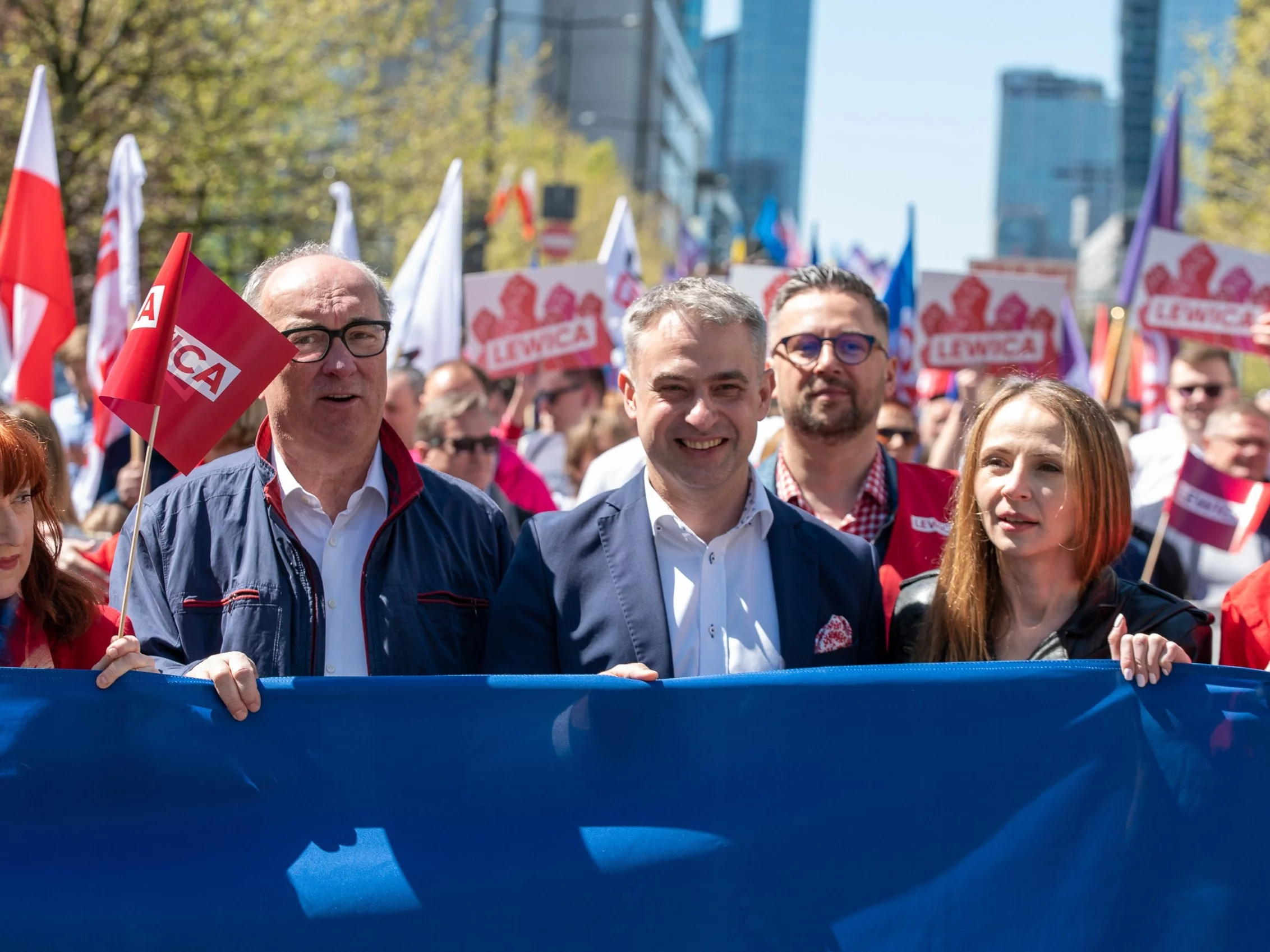 Włodzimierz Czarzasty, Krzysztof Gawkowski i Agnieszka Dziemianowicz-Bąk