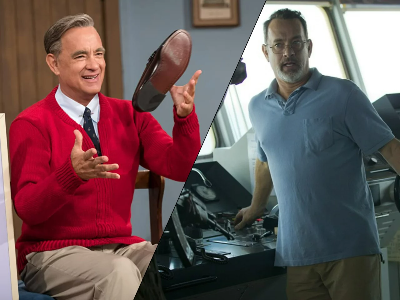 Tom Hanks w filmach „Cóż za piękny dzień” i „Kapitan Phillips”