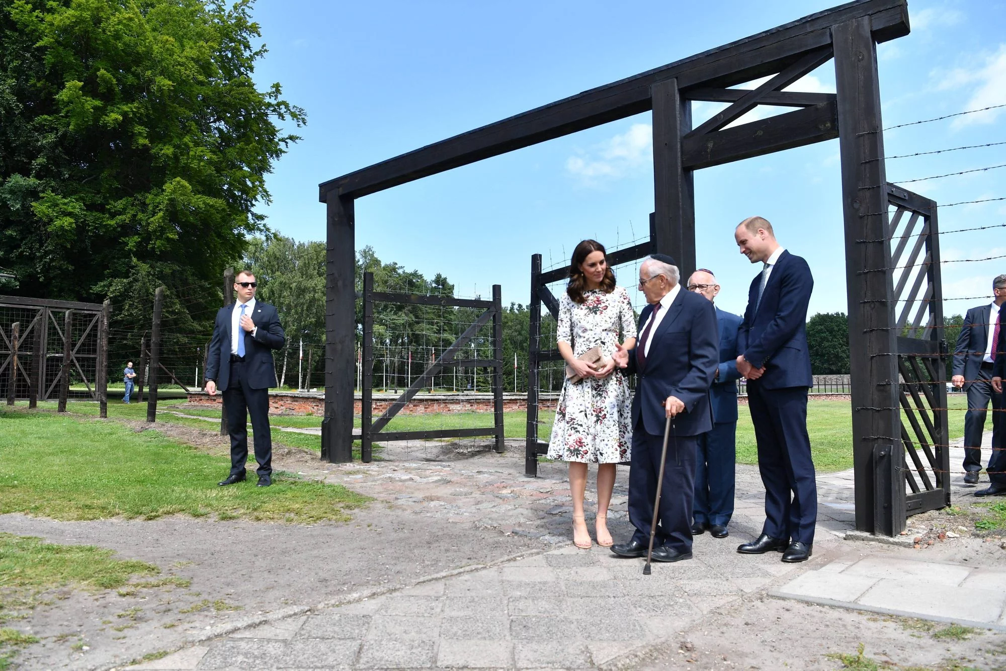 William i Kate podczas wizyty w Muzeum Stutthof