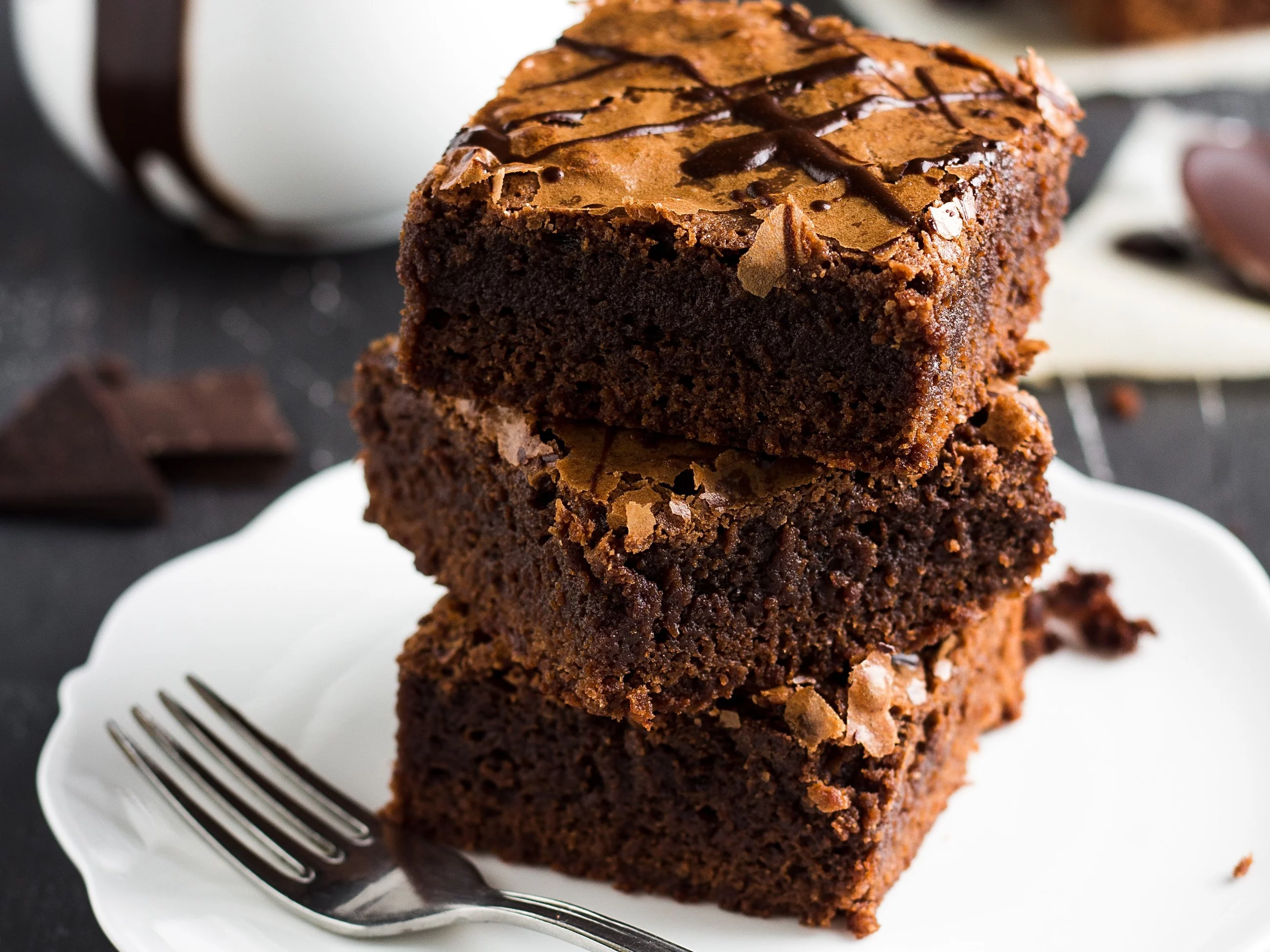 Browni na talerzyku