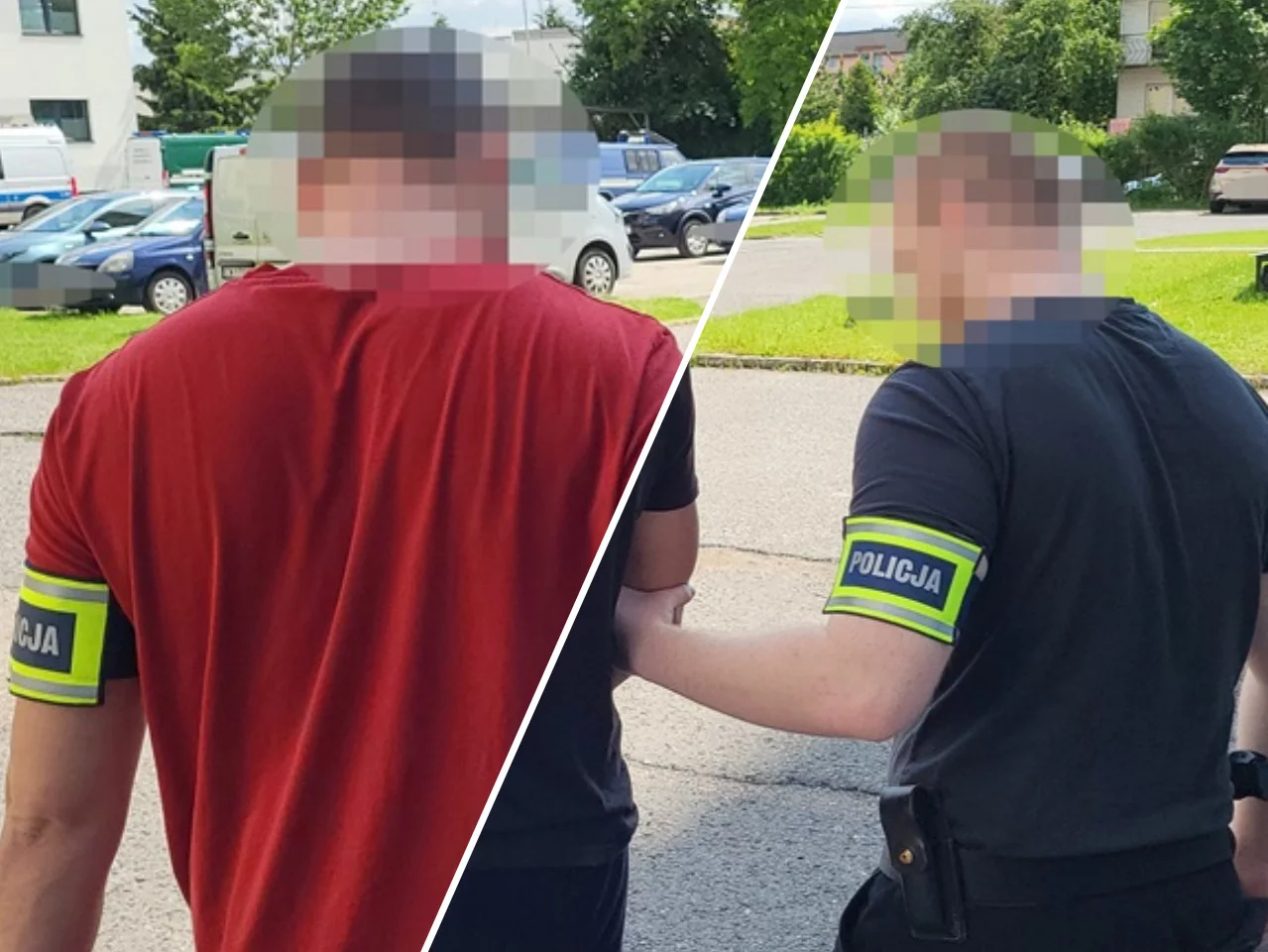 Policjanci, którzy brali udział w zatrzymaniu podejrzanych