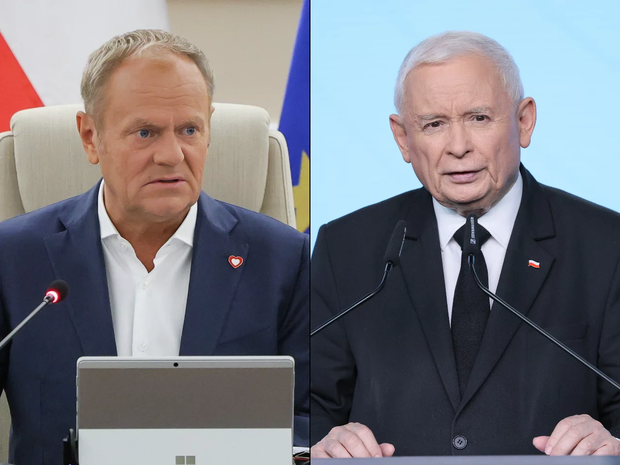 Donald Tusk i Jarosław Kaczyński
