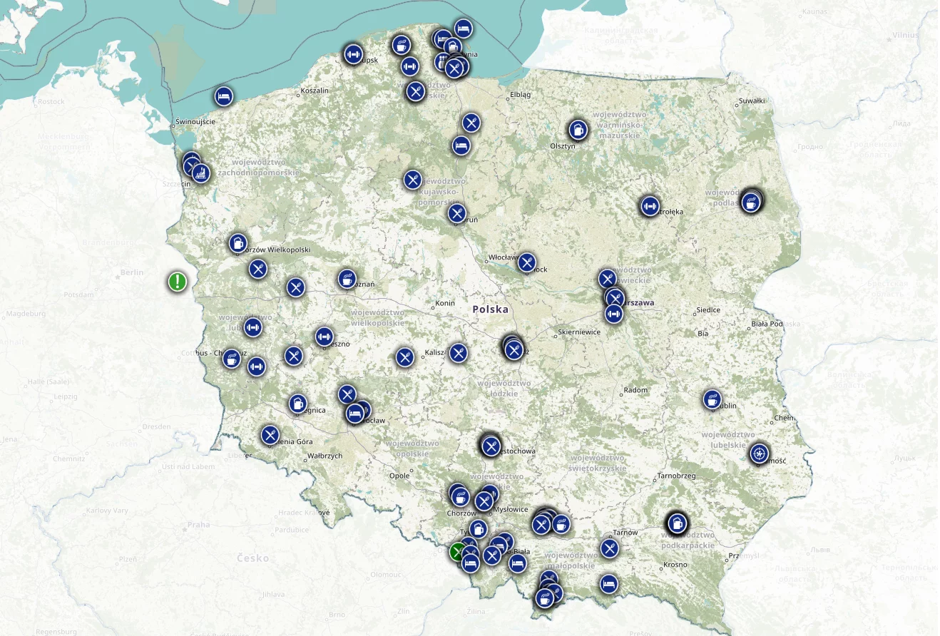 Mapa otwartych firm