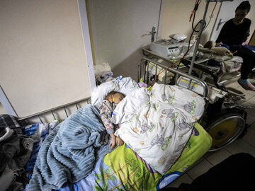 Pacjent szpitala Ohmadyt w Kijowie