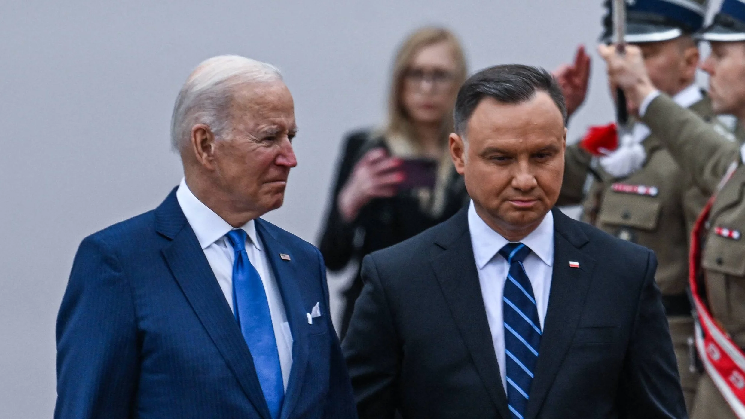 Joe Biden i Andrzej Duda