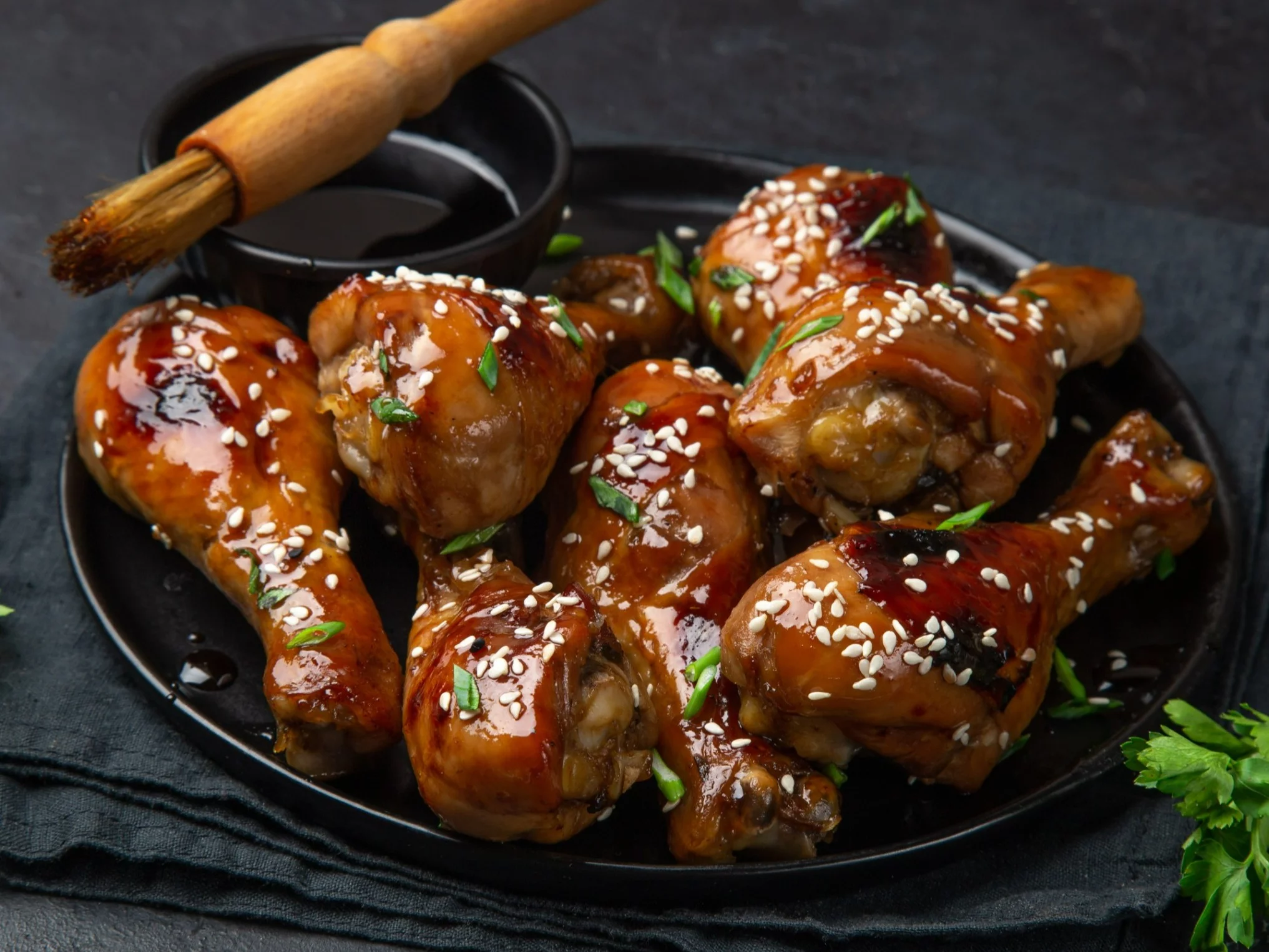 Pałki kurczaka w glazurze teriyaki