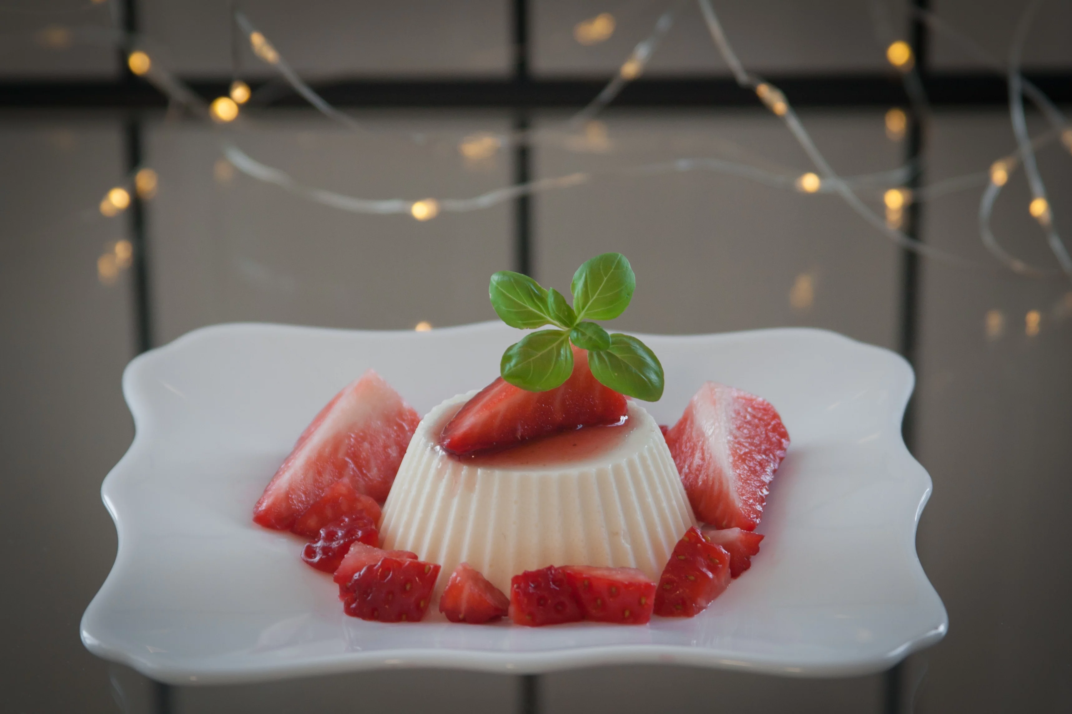 Panna cotta z truskawkami