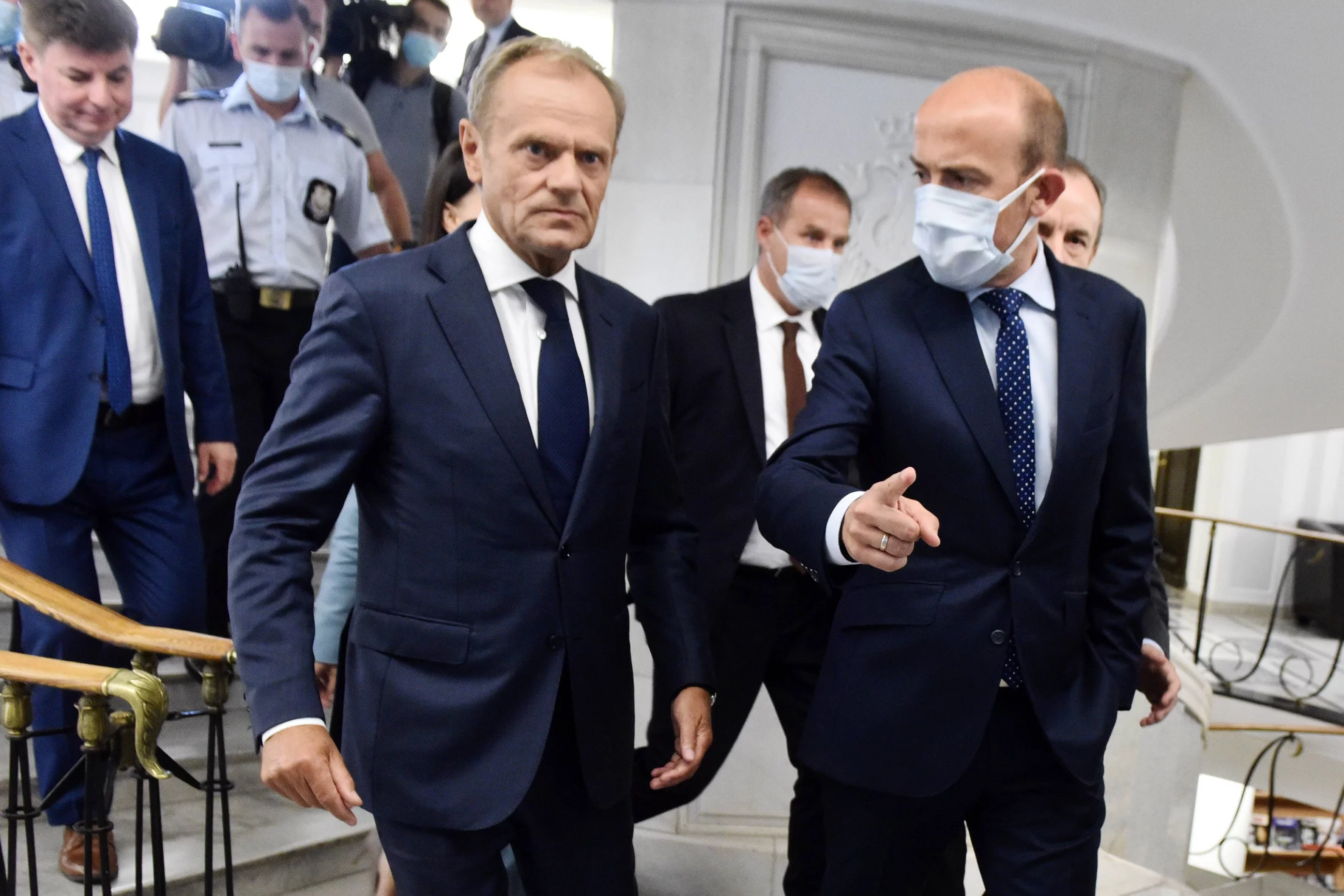 Donald Tusk i Borys Budka