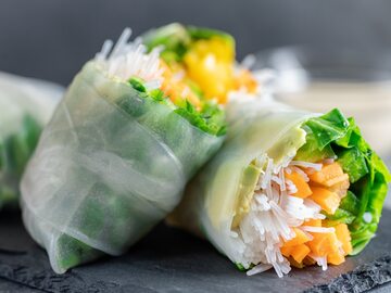 Papier ryżowy z warzywami