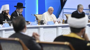 Papież Franciszek podczas Kongresu w Kazachstanie