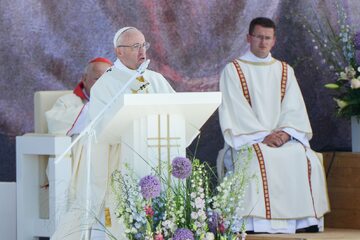 Papież Franciszek w Brzegach