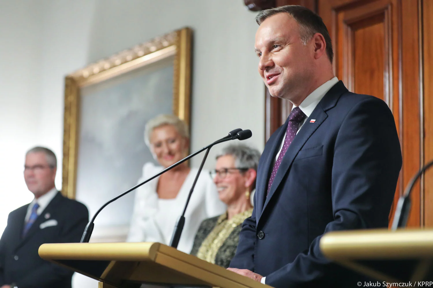 Spotkanie pary prezydenckiej z gubernator stanu Wiktoria i jej małżonkiem