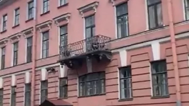 Balkon, na którym doszło do tragicznego wypadku