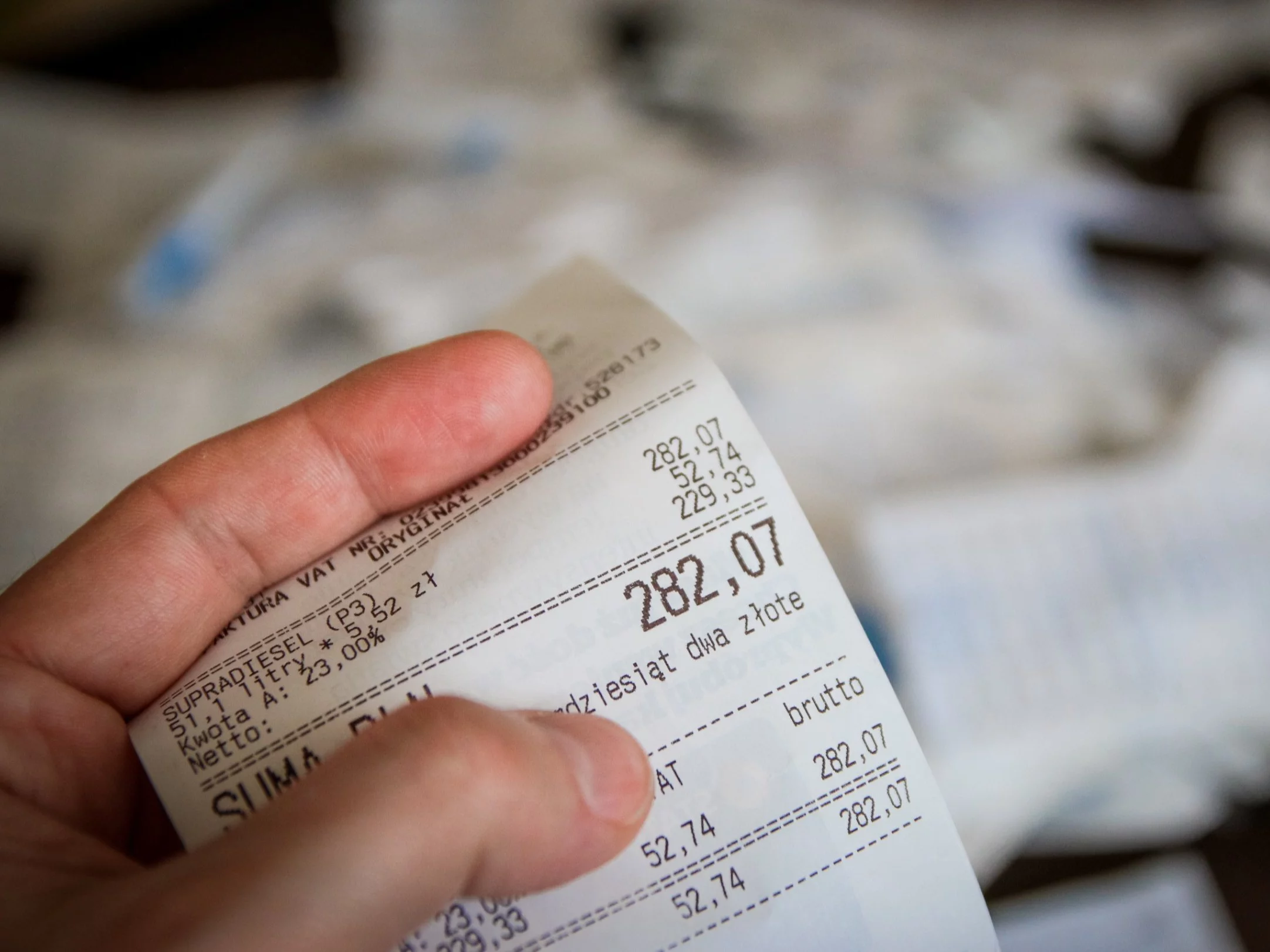 Paragony zawierają szkodliwe substancje i nie nadają się do recyklingu