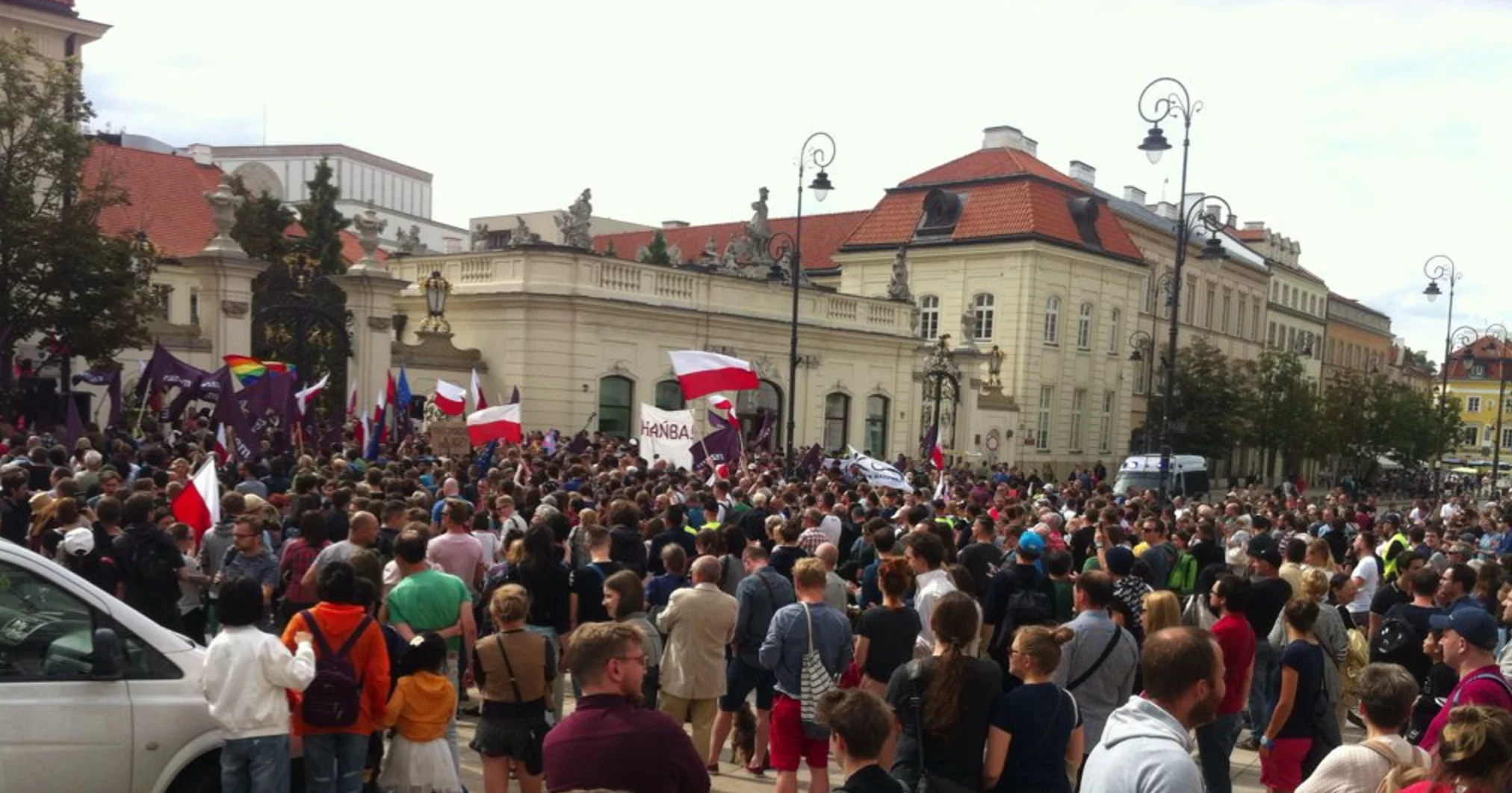 Manifestacja Partii Razem w Warszawie