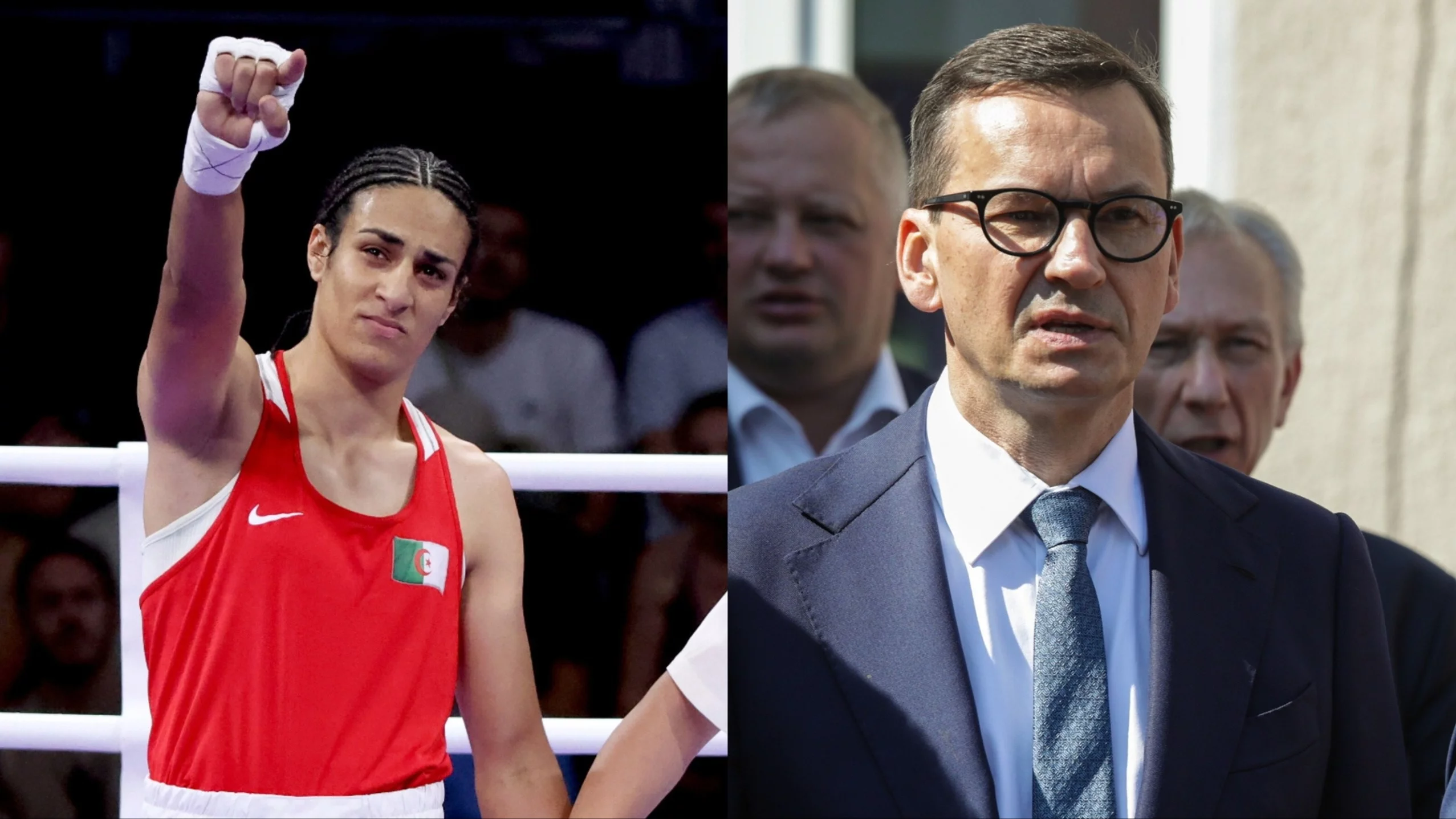 Bokserka Imane Khelif i były premier Mateusz Morawiecki