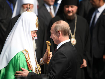 Patriarcha Cyryl i Władimir Putin w 2013 r.