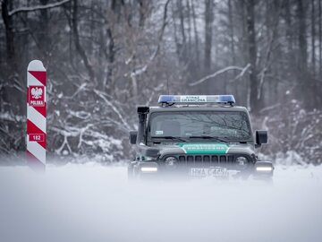 Patrol przy granicy polsko-białoruskiej