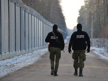 Patrol SG przy granicy polsko-białoruskiej