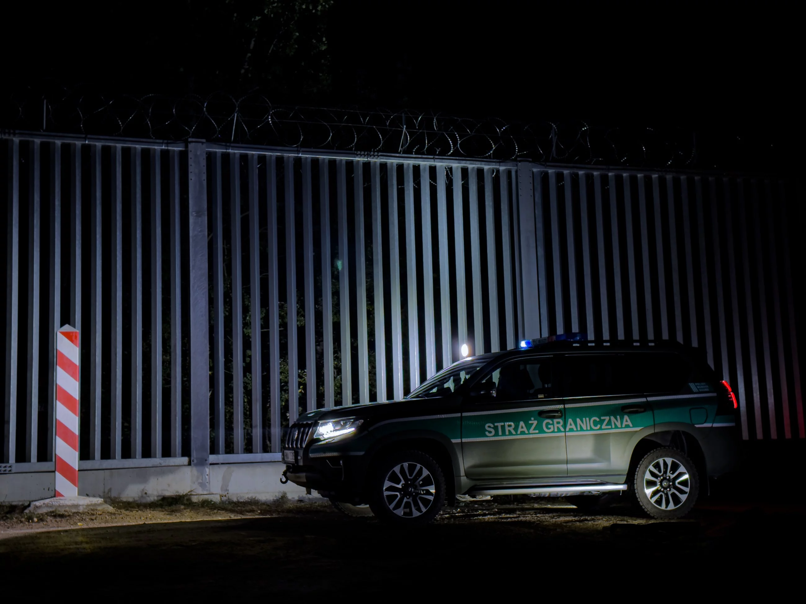 Patrol SG przy granicy polsko-białoruskiej