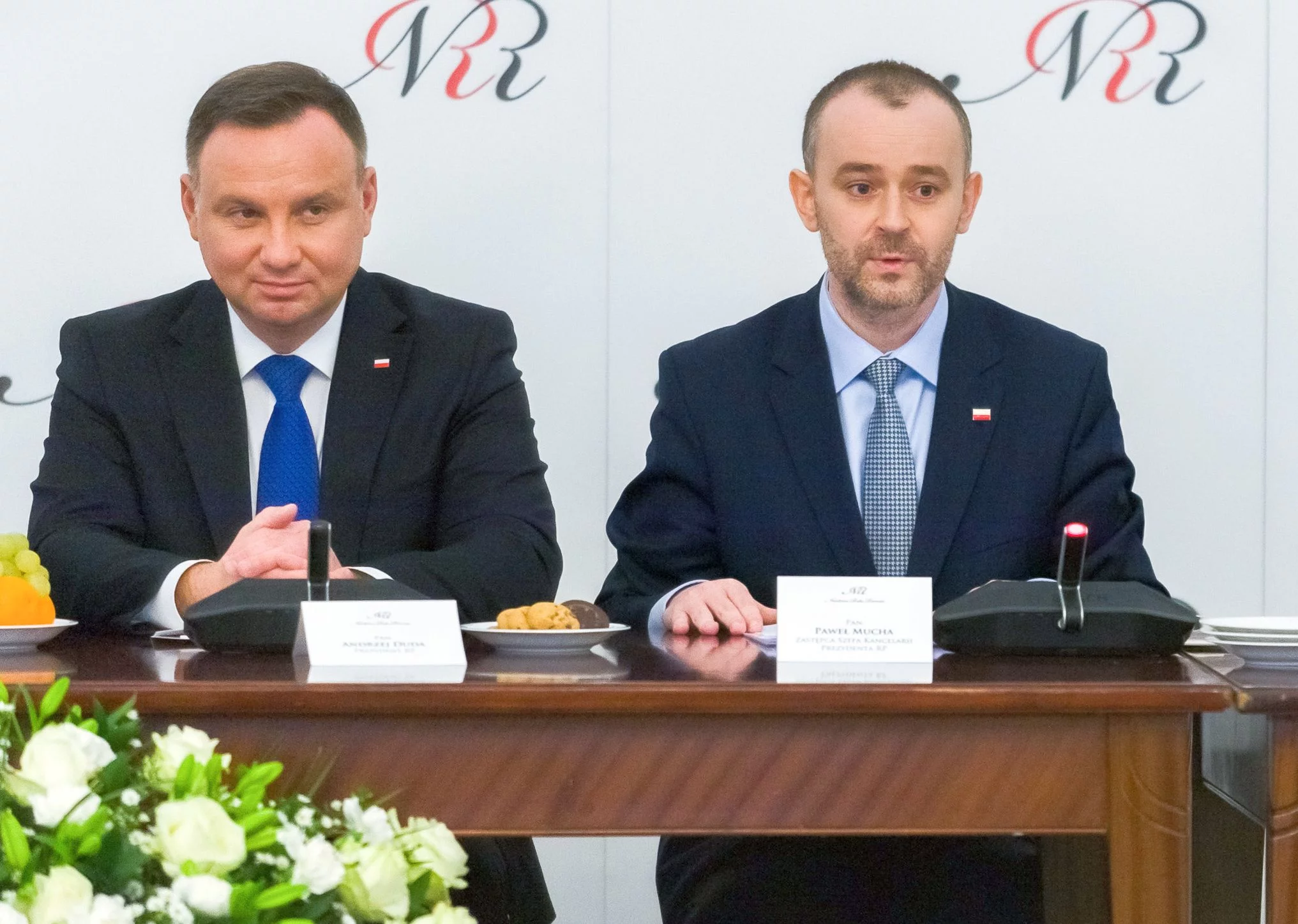 Andrzej Duda i Paweł Mucha