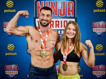 Paweł Murawski i Dorota Gadzińska w „Ninja Warrior Polska”