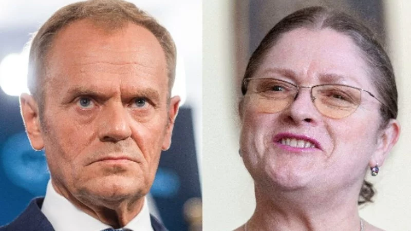 Donald Tusk i Krystyna Pawłowicz