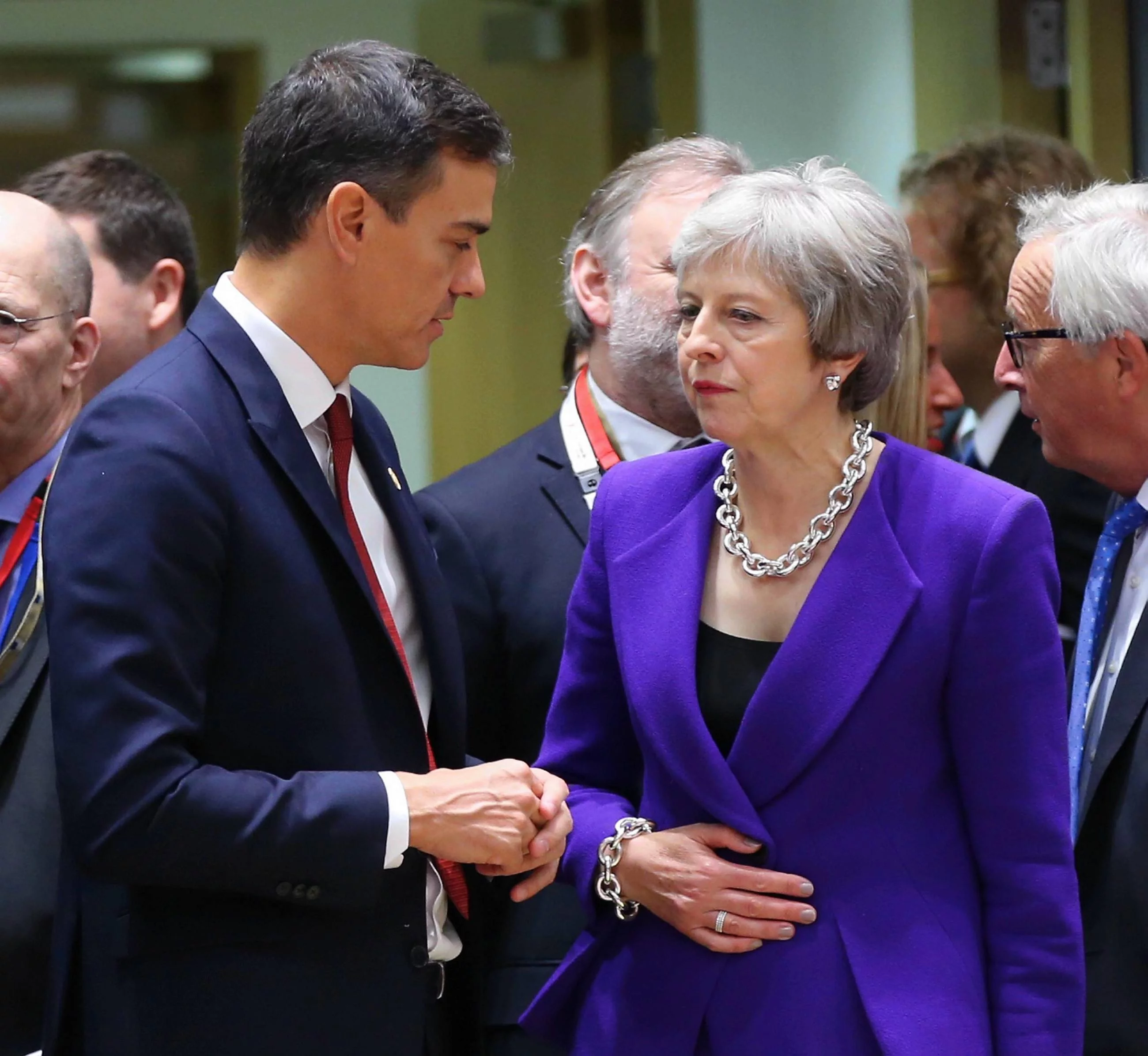 Pedro Sanchez i Theresa May