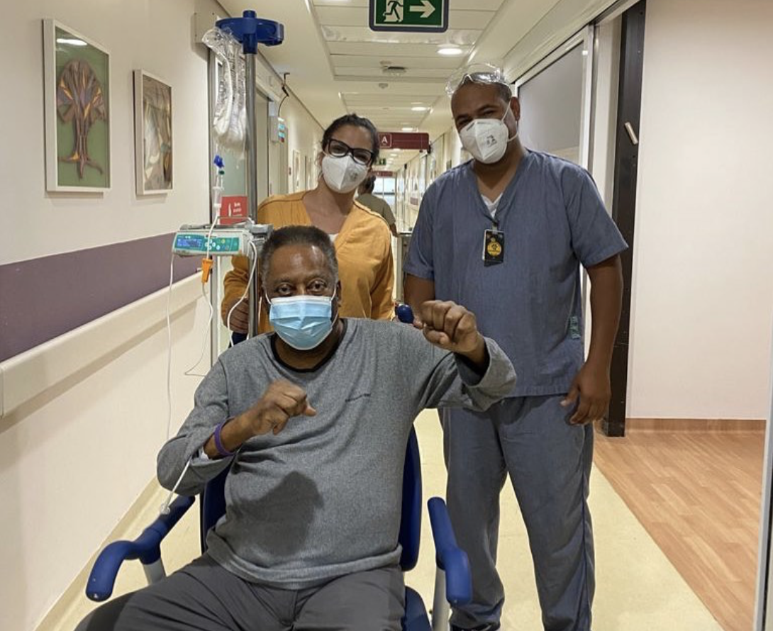 Pele is recovering from surgery.  Legendary footballer post on social media