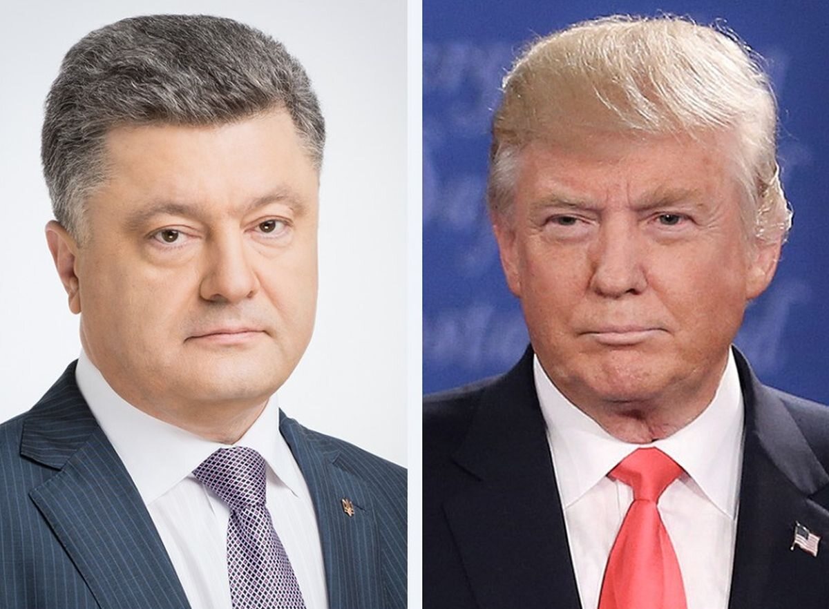 Petro Poroszenko i Donald Trump