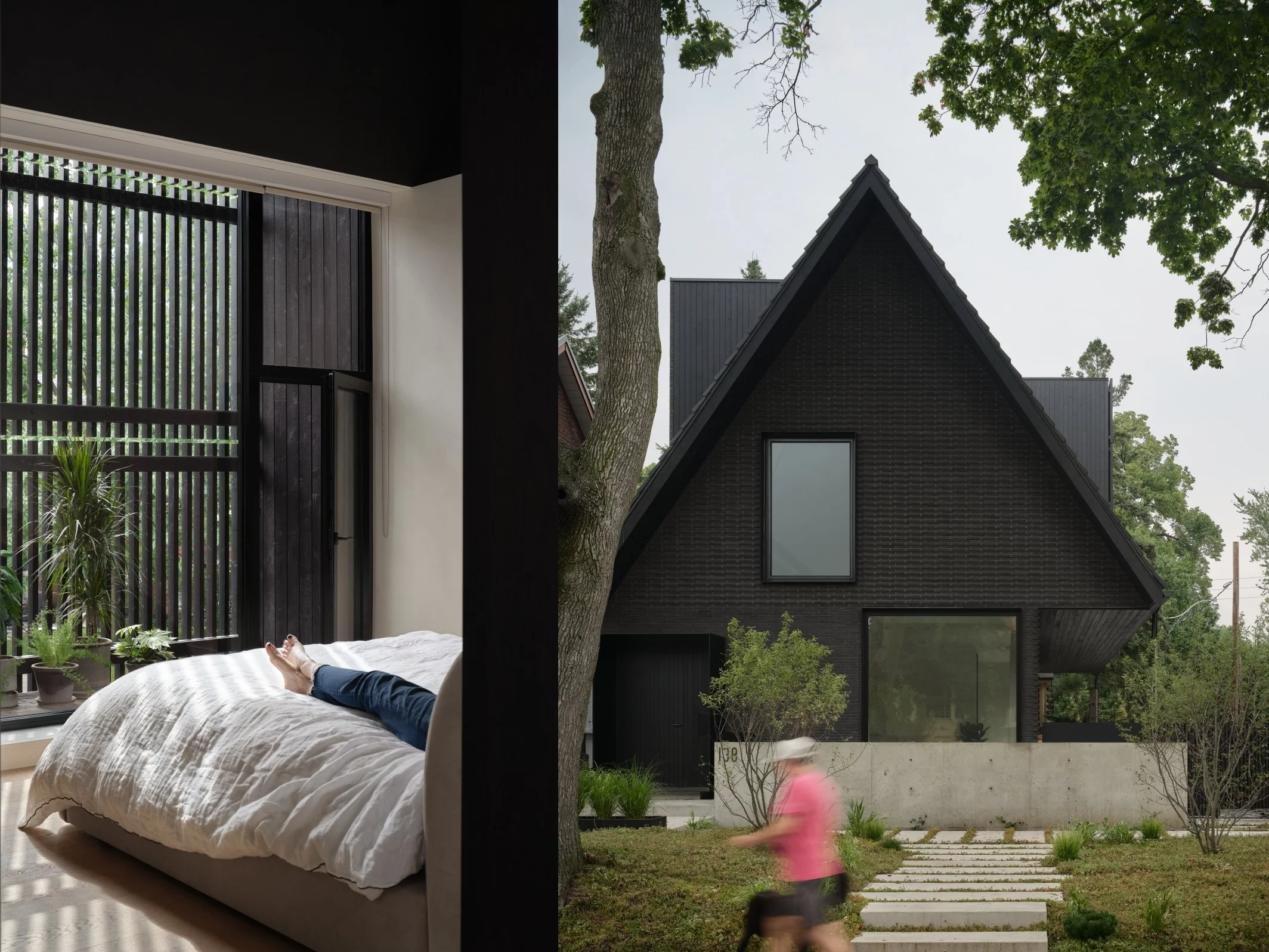Dom z czarną kuchnią, projekt Batay-Csorba Architects
