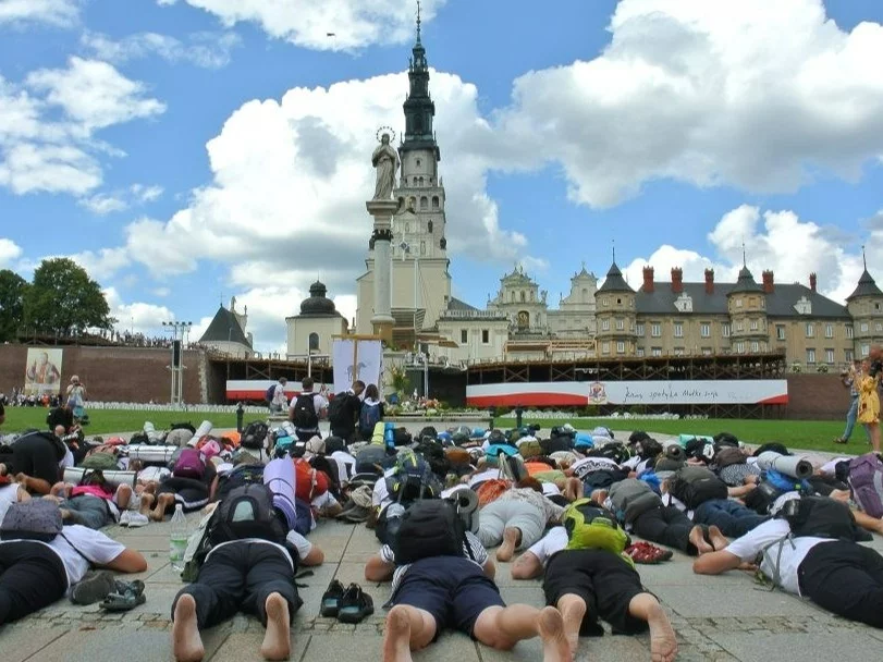 Pielgrzymi na Jasnej Górze