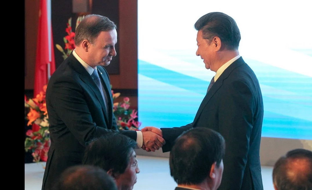 Andrzej Duda i Xi Jinping