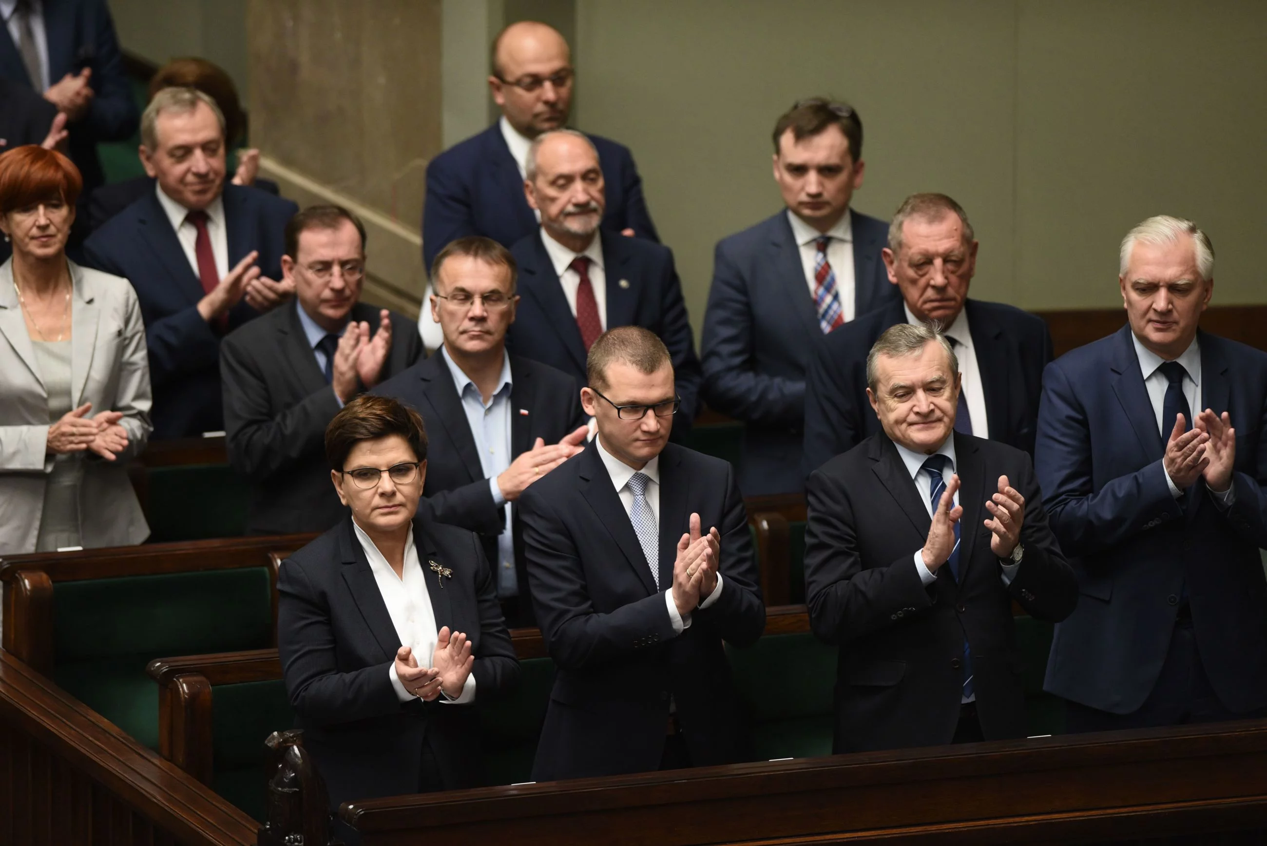 Ministrowie oraz premier Beata Szydło