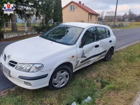 Potrącony przez motocykl Nissan