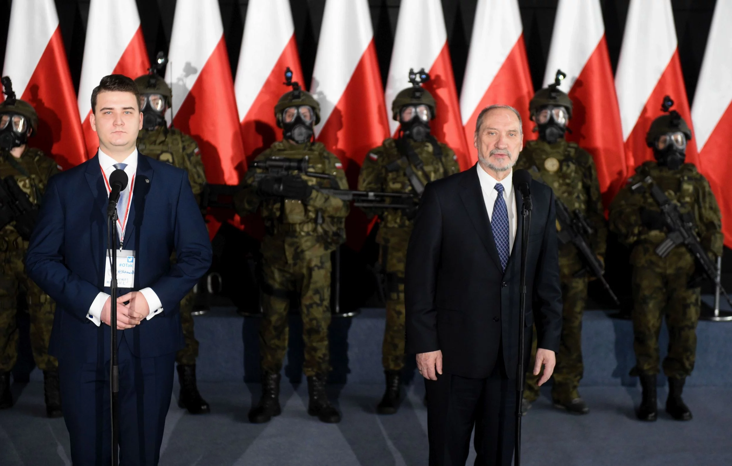 Bartłomiej Misiewicz i Antoni Macierewicz