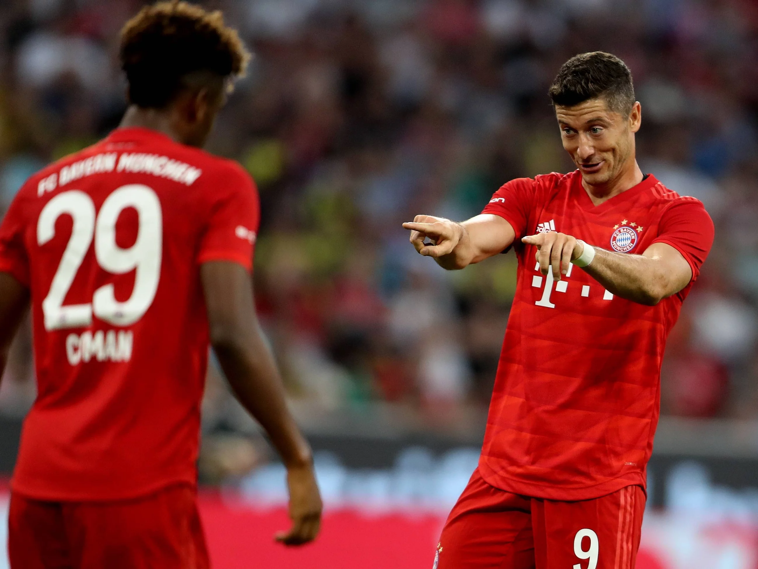 Kingsley Coman i Robert Lewandowski