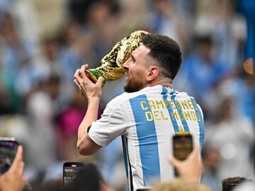 Piłkarz reprezentacji Argentyny Leo Messi