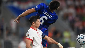 Piłkarz reprezentacji Polski Robert Lewandowski