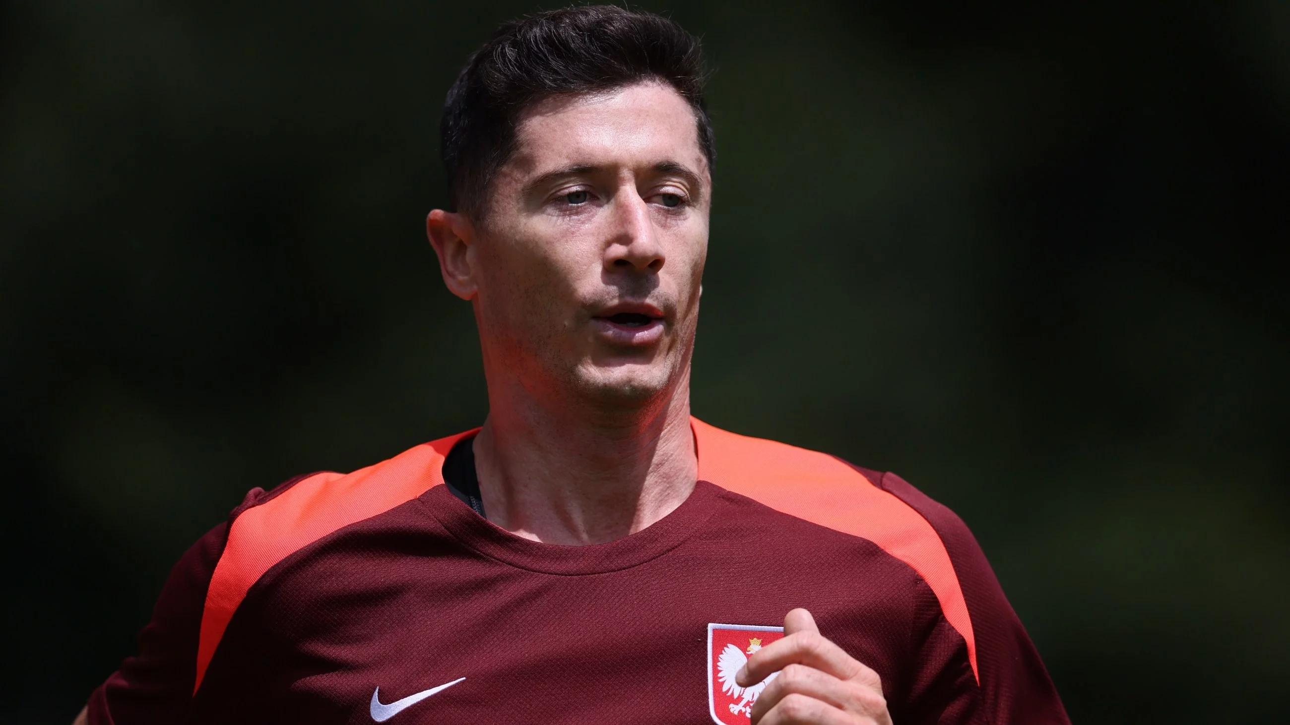 Piłkarz reprezentacji Polski Robert Lewandowski