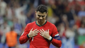 Piłkarz reprezentacji Portugalii Cristiano Ronaldo